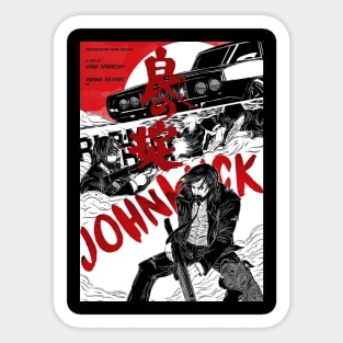 poster John Wick The Golden  Japanese  continental Sticker